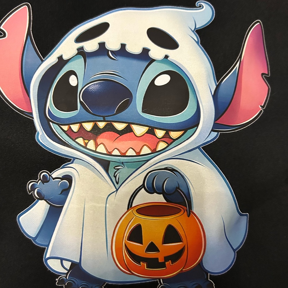 Black Halloween Stitch Hoodie